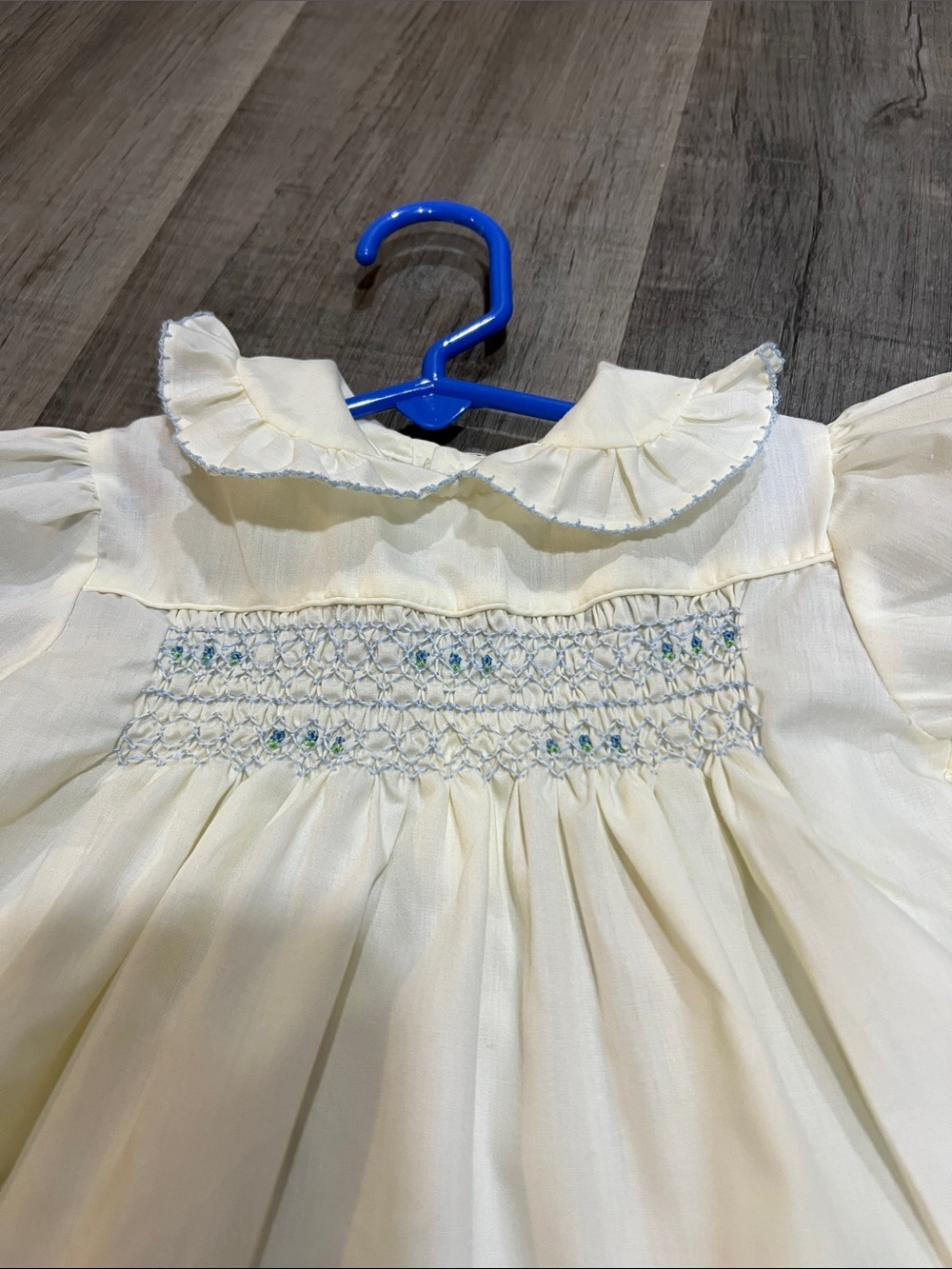 Vintage Polly Finders Smocked dress size 12M - Picture 2 of 5